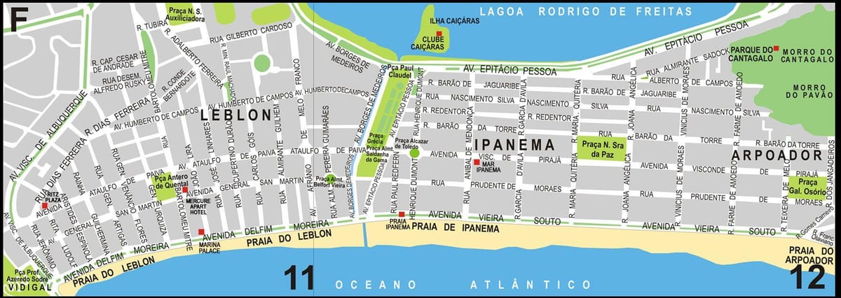 leblon Rio de Janeiro bản đồ