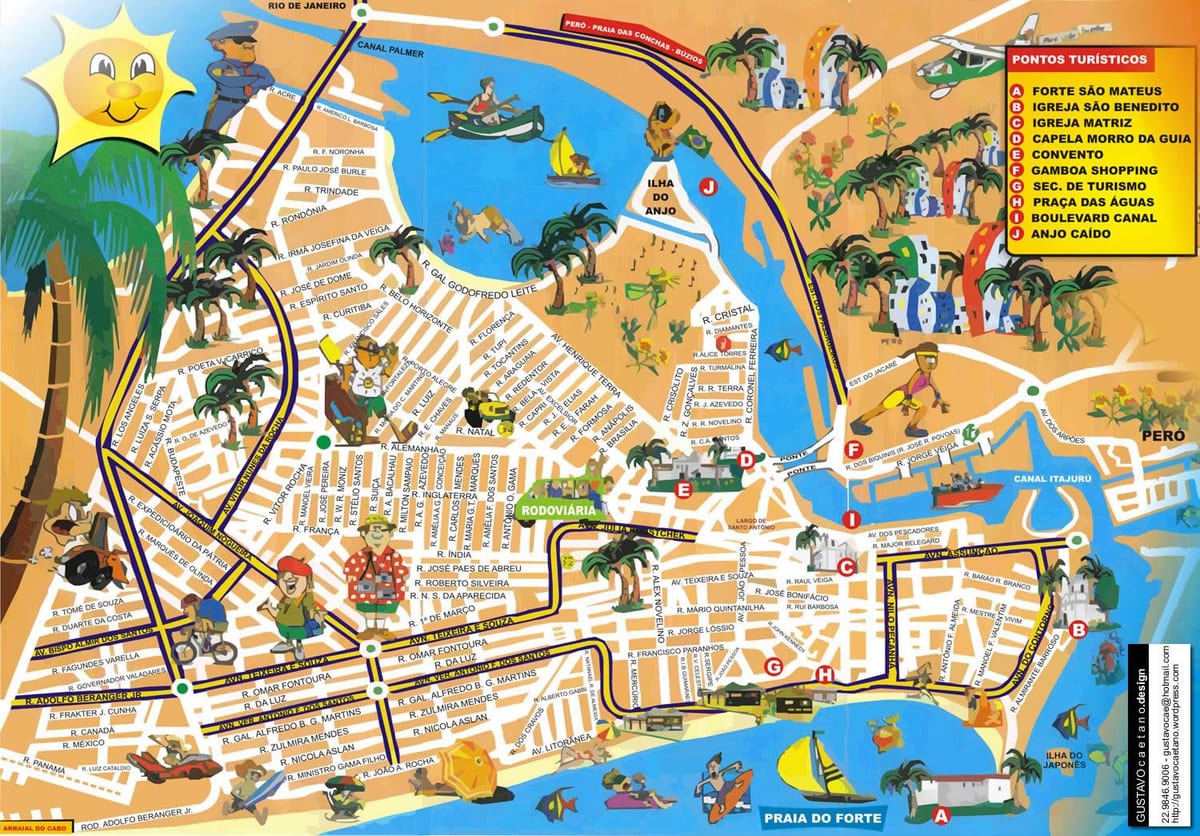 bản đồ của Rio de Janeiro cảng tàu
