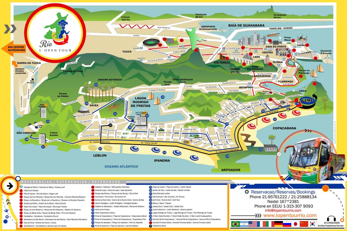 Rio bản đồ du lịch