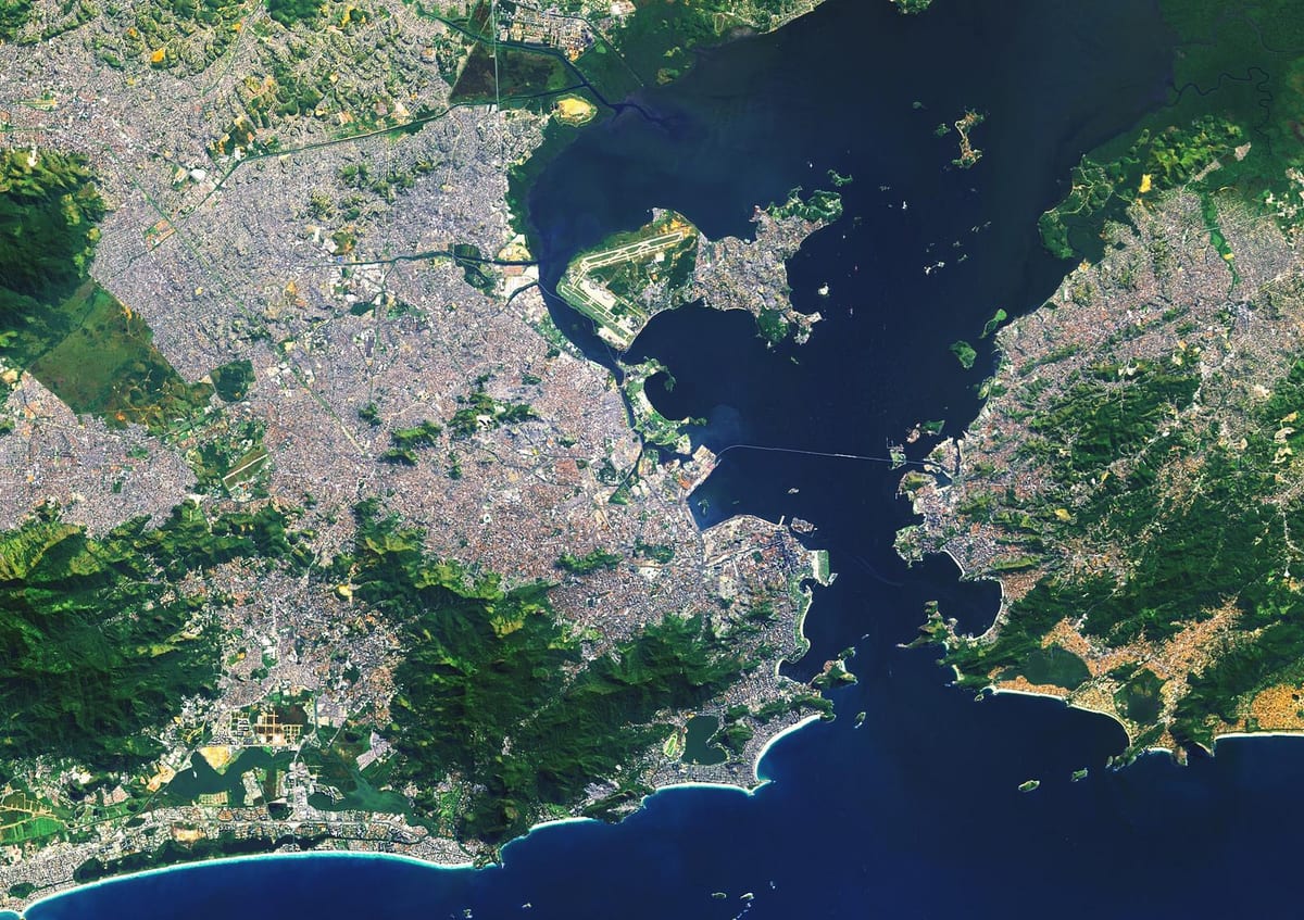bản đồ vệ tinh của Rio de Janeiro