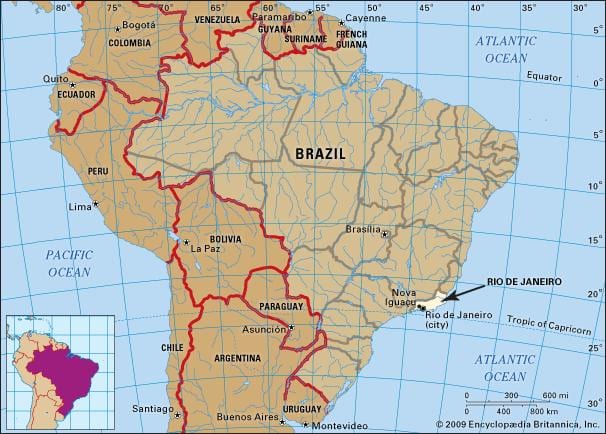 Rio vị trí trên bản đồ