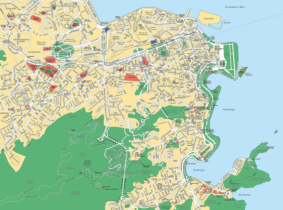 Rio de Janeiro ngoại ô bản đồ
