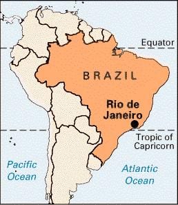 Rio de Janeiro ở brazil bản đồ