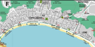 Copacabana Rio de Janeiro bản đồ