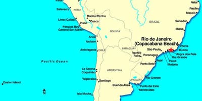 Rio de Janeiro bản đồ nam mỹ