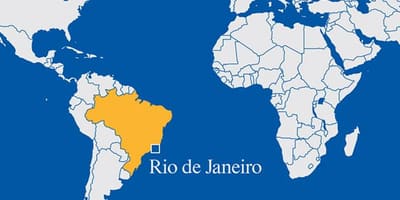 Bản đồ thế giới đang ở Rio de Janeiro