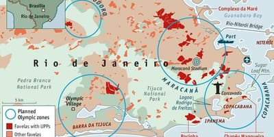 Khu ổ chuột ở Rio de Janeiro bản đồ
