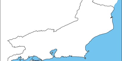 Rio de Janeiro phác thảo bản đồ