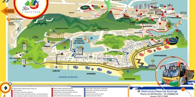 Rio de Janeiro bản đồ du lịch