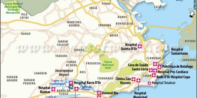 Rio de Janeiro bệnh viện bản đồ