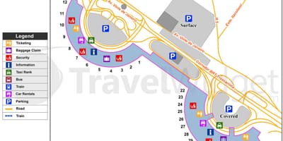 Rio de Janeiro buổi biểu diễn sân bay bản đồ