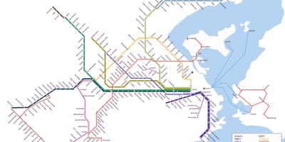 Giao thông công cộng bản đồ Rio de Janeiro