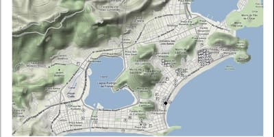 Bản đồ của Rio de Janeiro khu đèn đỏ