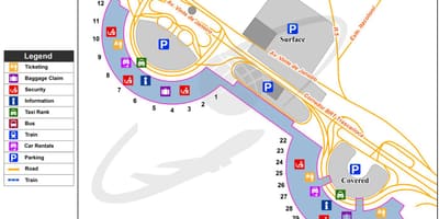 Rio de Janeiro sân bay bản đồ
