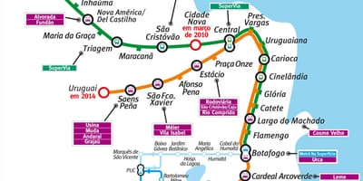 Bản đồ metro Rio de Janeiro