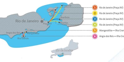 Rio de Janeiro thuyền bản đồ