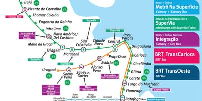 Rio de Janeiro tàu điện ngầm bản đồ