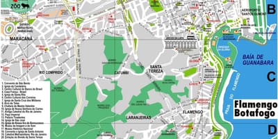 Bản đồ của dowtown Rio de Janeiro